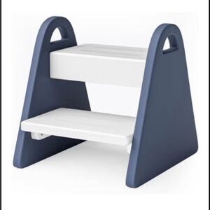 Blue and White Step Stool